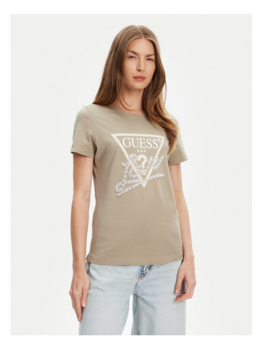 Guess Тишърт W5YI40 I3Z14 Зелен Regular Fit