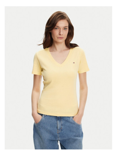 Tommy Hilfiger Тишърт New Cody WW0WW40584 Жълт Slim Fit