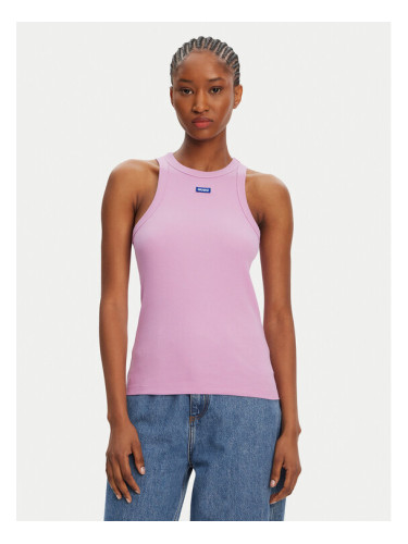 HUGO топ 50508857 Розов Slim Fit