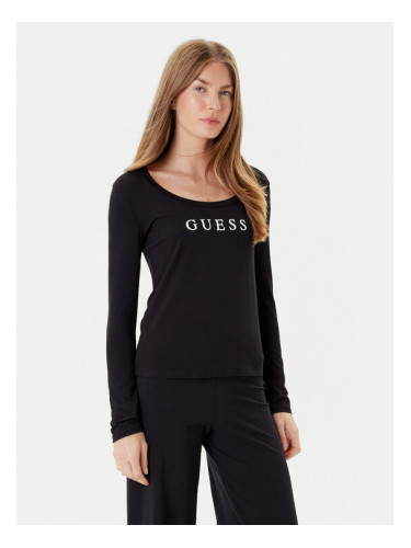 Guess Блуза O5RI00 KBBU1 Черен Regular Fit