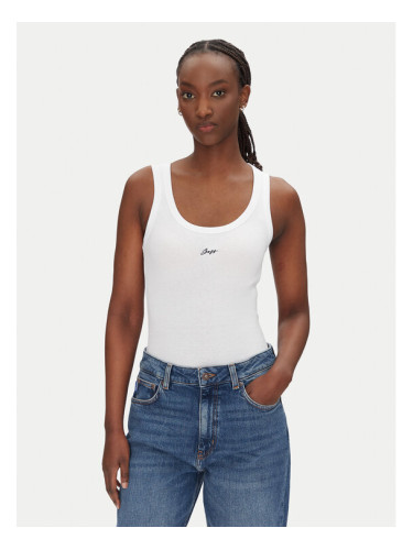 BOSS топ C_Ematite 50547548 Бял Slim Fit