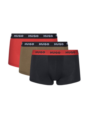 HUGO Комплект 3 чифта боксерки 50532611 Цветен