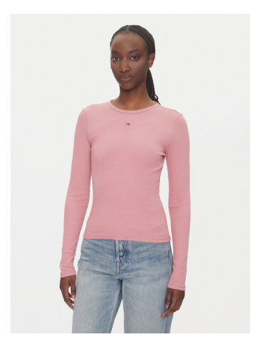 Tommy Jeans Блуза Essential DW0DW17387 Розов Slim Fit