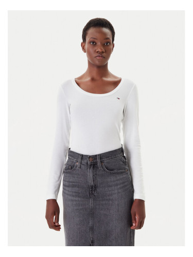 Tommy Jeans Блуза DW0DW20921 Бял Regular Fit