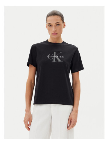 Calvin Klein Jeans Тишърт Hero LV047B865G Черен Regular Fit