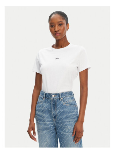 BOSS Тишърт C_Elogo_5 50547547 Бял Slim Fit