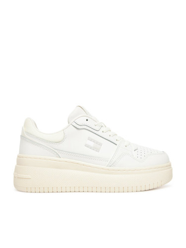 Tommy Jeans Сникърси Tjw Retro Basket Flatform EN0EN02840 Екрю