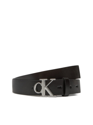 Calvin Klein Дамски колан Monogram Plaque Buckle 30Mm LV04K7018G Черен