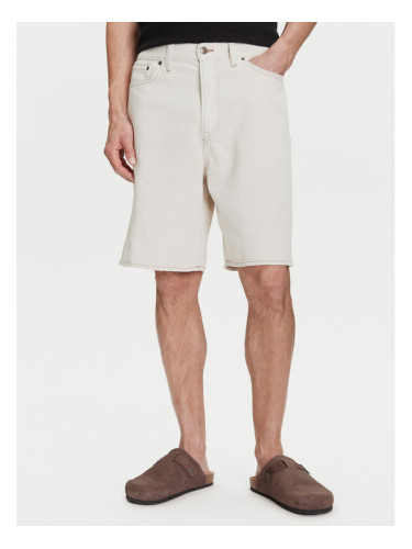 Gap Дънкови шорти 781609 Бежов Loose Fit