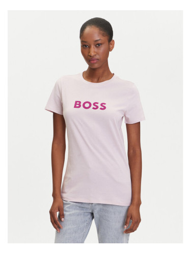 BOSS Тишърт C_Elogo_5 50501139 Розов Regular Fit