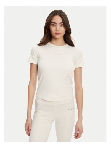 Guess Тишърт V5RI10 KCD02 Екрю Regular Fit