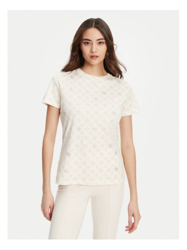 Guess Тишърт V5YI04 I3Z14 Екрю Regular Fit