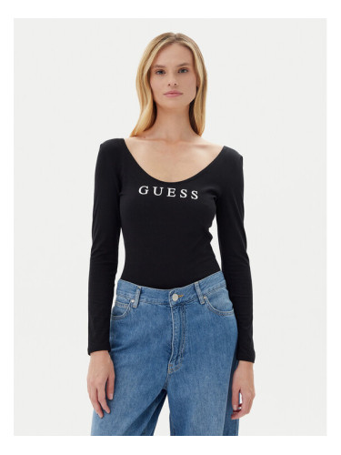 Guess Боди O5RM08 KBBU1 Черен Slim Fit