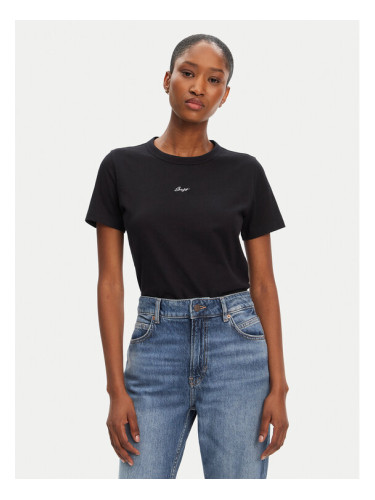 BOSS Тишърт C_Elogo_5 50547547 Черен Slim Fit