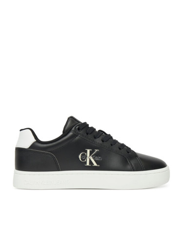 Calvin Klein Jeans Сникърси Classic Cupsole Mono Lth Wn YW0YW01902 Черен