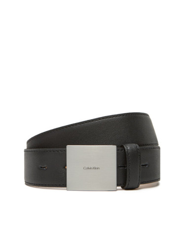 Calvin Klein Мъжки колан Plaque Buckle 35Mm LV04D7013G Черен