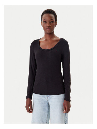 Tommy Jeans Блуза DW0DW20921 Черен Regular Fit