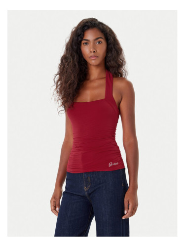 Guess топ W5YP28 KACM2 Червен Regular Fit