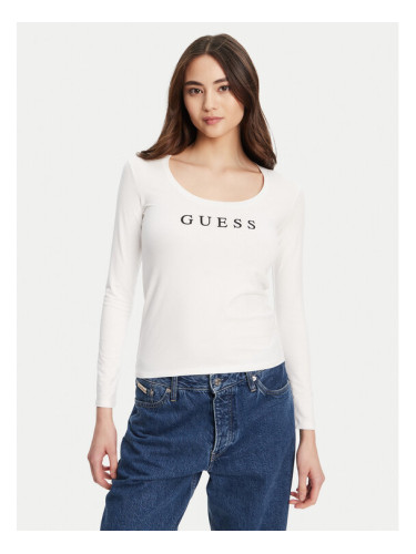 Guess Блуза O5RI00 KBBU1 Бял Regular Fit