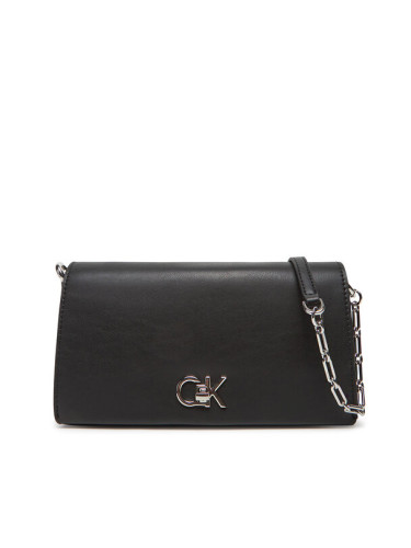 Calvin Klein Дамска чанта Re-Lock Mini Conv LV04F3103G Черен