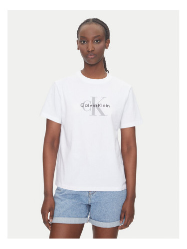 Calvin Klein Jeans Тишърт Hero LV047B865G Бял Regular Fit