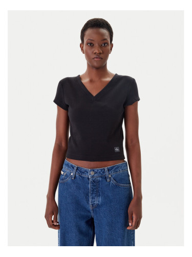 Calvin Klein Jeans Тишърт LV047C910G Черен Regular Fit