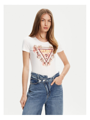 Guess Тишърт W5YI08 J1314 Бял Regular Fit