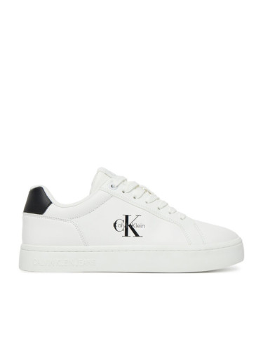 Calvin Klein Jeans Сникърси Classic Cupsole Mono Lth Wn YW0YW01902 Бял