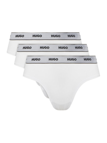 HUGO Комплект 3 чифта класически бикини Triplet Pack Briefs 50545694 Бял