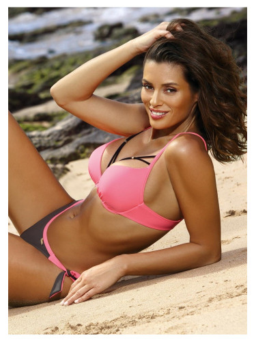 Бански костюм от две части в розово Virginia M-456-3