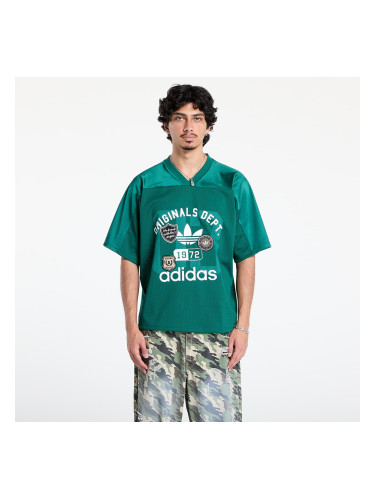 Тениска adidas Originals Dept. Graphic Mesh Jersey Collegiate Green S