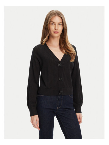 Guess Кардиган W5YR01 Z2ZK2 Черен Regular Fit