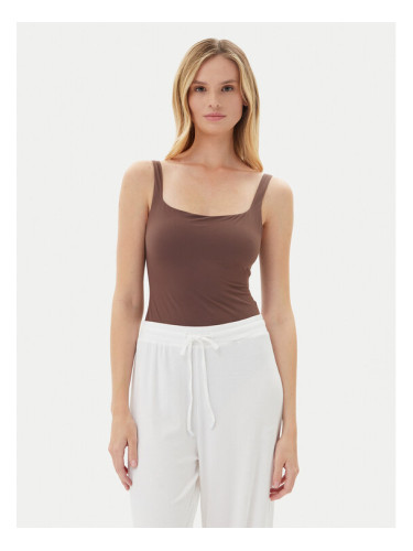 Guess Боди O4BM16 KCDE0 Кафяв Slim Fit