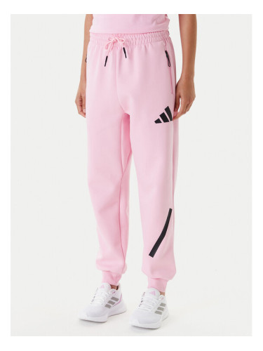 adidas Долнище анцуг Z.N.E. JC5405 Розов Regular Fit