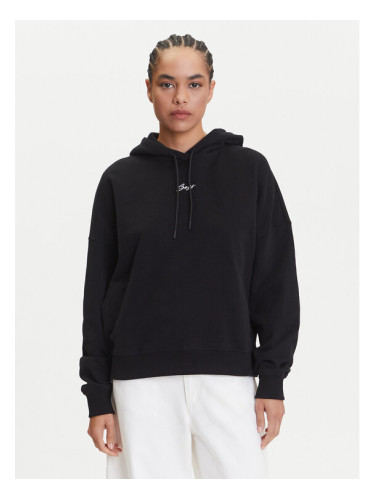 BOSS Суитшърт C_Ehoody 50547572 Черен Oversize