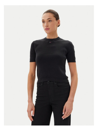 Tommy Jeans Пуловер Essential DW0DW19336 Черен Regular Fit