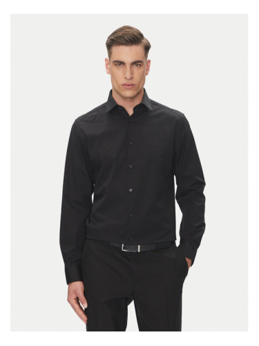 Calvin Klein Риза Essential LV019EU001 Черен Regular Fit
