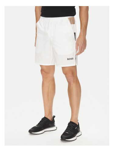 BOSS Спортни шорти S_T-Match 50541370 Бял Regular Fit