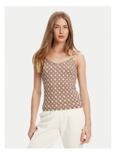 Guess топ V5YP11 MC03W Кафяв Slim Fit