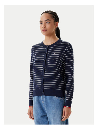 Tommy Hilfiger Кардиган WW0WW42370 Тъмносин Regular Fit