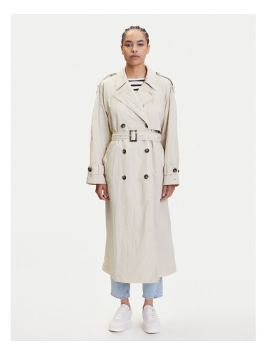 Tommy Hilfiger Тренч WW0WW45632 Бежов Oversize
