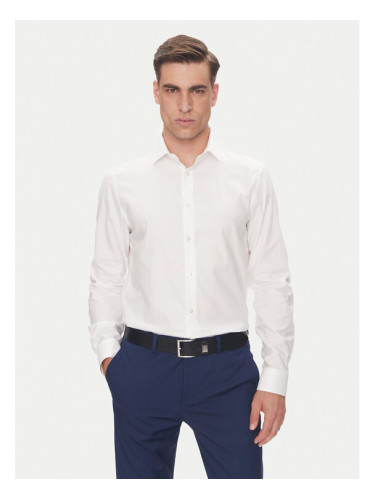 Calvin Klein Риза LV019EU021 Бял Regular Fit