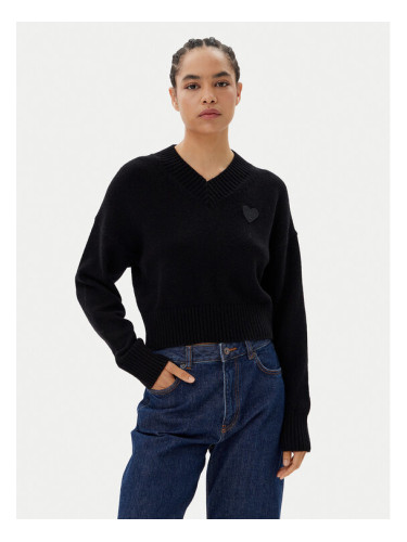 HUGO Пуловер Scutie 50543059 Черен Relaxed Fit