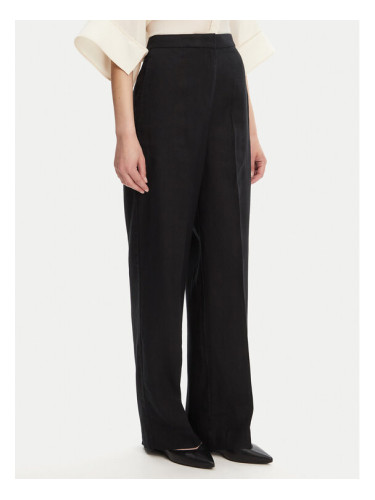 Tommy Hilfiger Текстилни панталони WW0WW46823 Черен Straight Fit