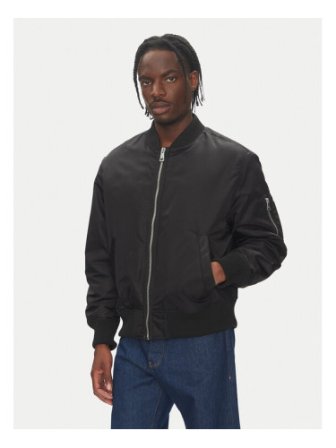 HUGO Яке бомбър Biero 2531 50548696 Черен Regular Fit