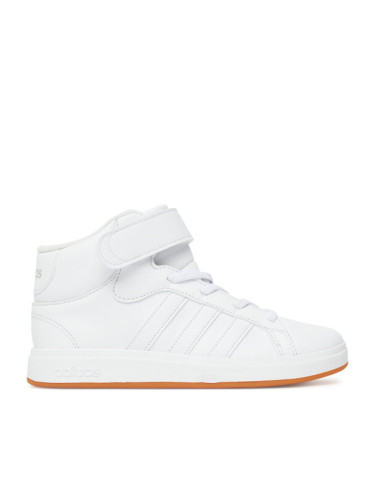 adidas Сникърси Grand Court Mid K JR0803 Бял
