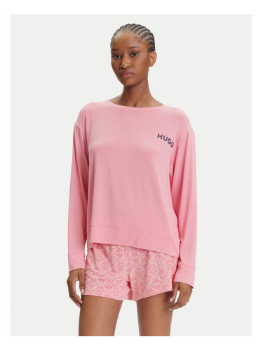 HUGO Тениска на пижама Unite 50490706 Розов Relaxed Fit