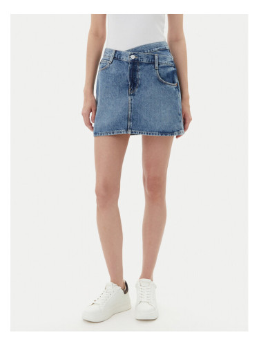 Guess Дънкова пола W5YD1C D5QKB Тъмносин Regular Fit