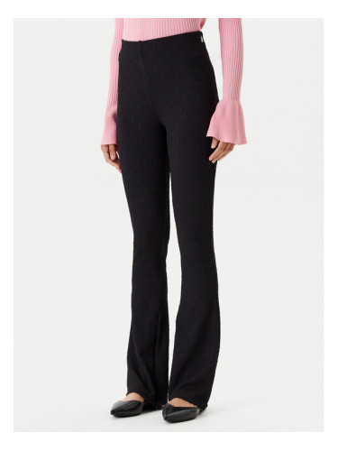 HUGO Текстилни панталони Naiblu 50542425 Черен Regular Fit