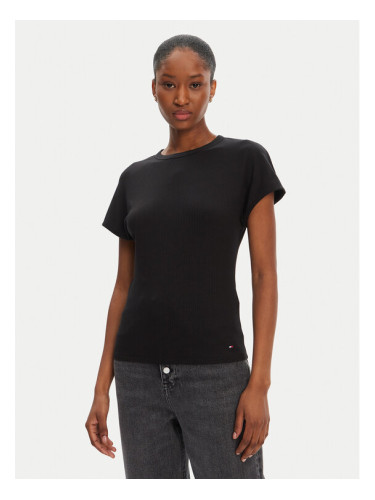 Tommy Hilfiger Тишърт WW0WW45731 Черен Slim Fit